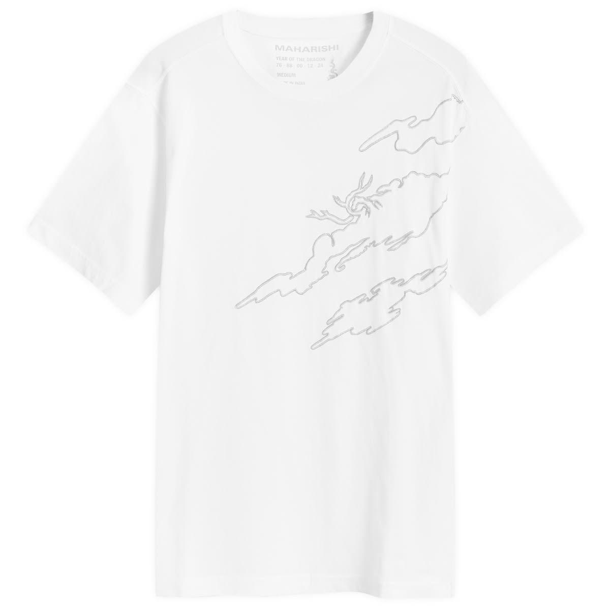 Тениска Maharishi Sparse Bonsai T-Shirt Бяло | 5339-WHT, 0