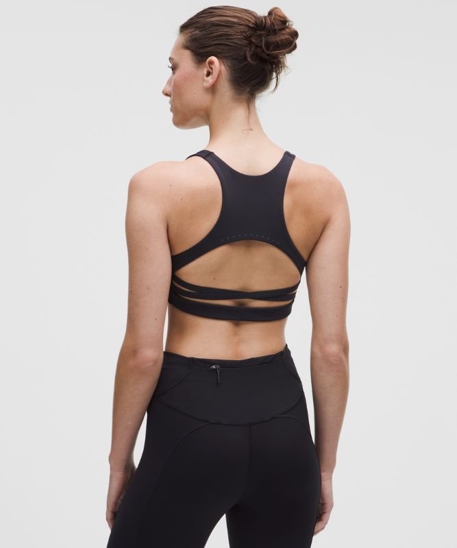 Сутиен lululemon Nulux Strappy-Back Sports Bra, Medium Support, B/C Cup, Size L Черно | prod20005467, 1