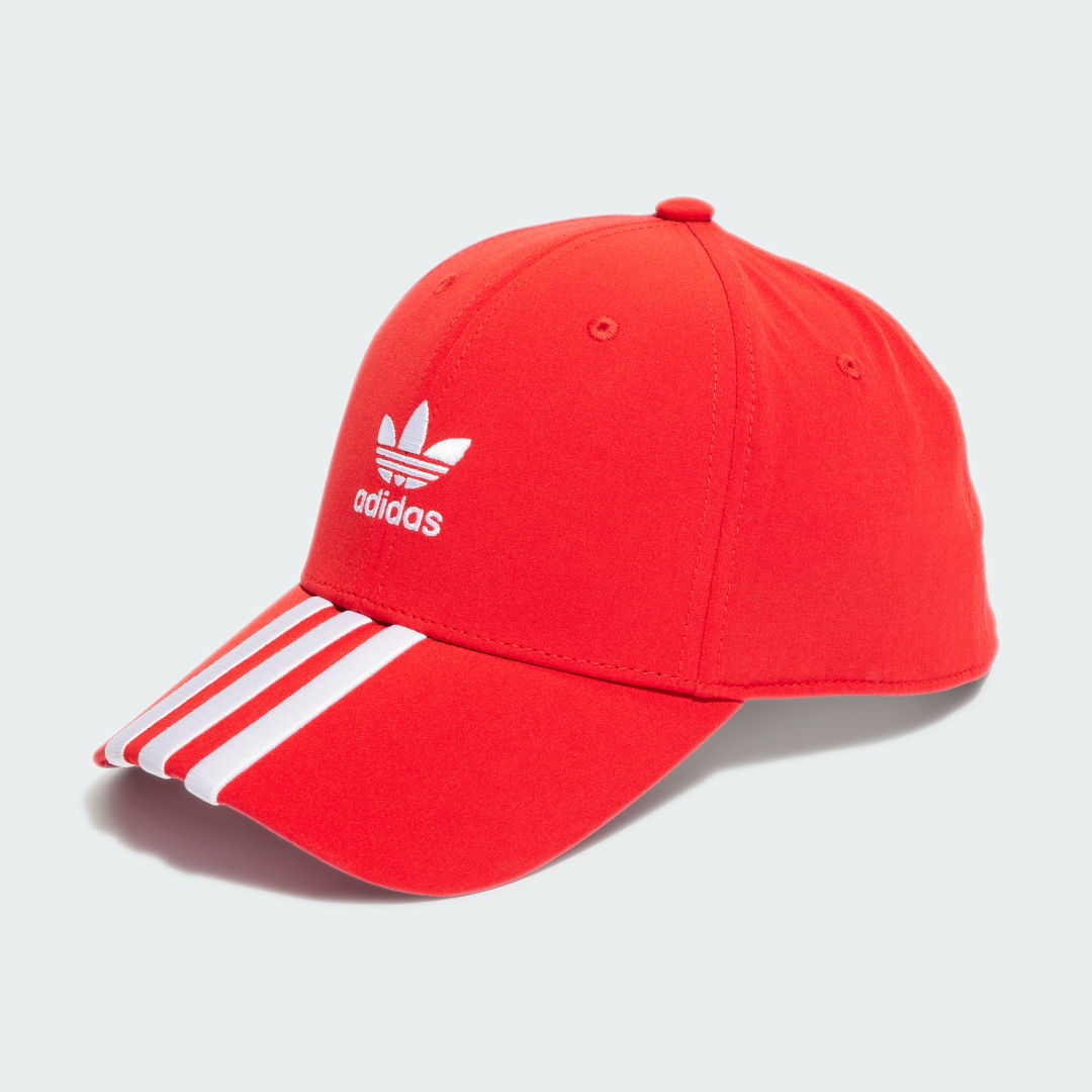 Шапка с козирка adidas Originals Adicolor Classic Trefoil Stonewashed Baseball Червено | IS4631, 0