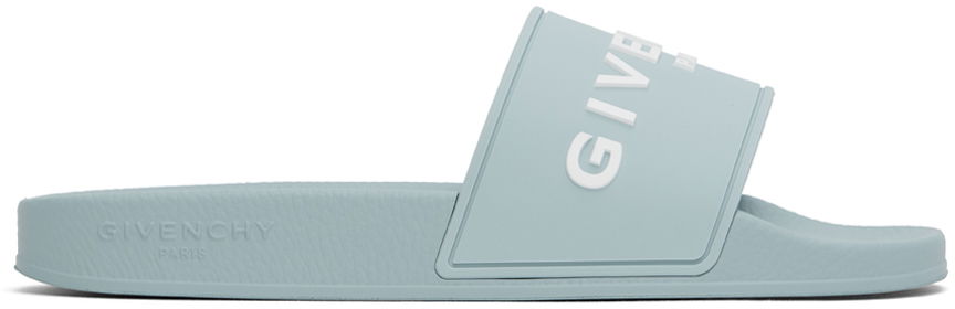 Кецове и обувки Givenchy Blue Rubber Slides Синьо | BH301TH1DB450, 0