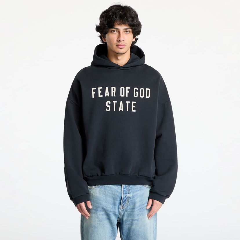 Суитчър Fear of God Heavy Fleece Hoodie Черно | 192HO244810F-001