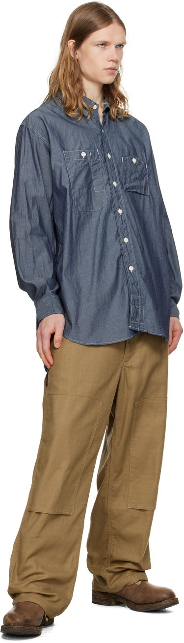 Риза Engineered Garments Engineered Garments Work Shirt Синьо | 25S1A007, 3