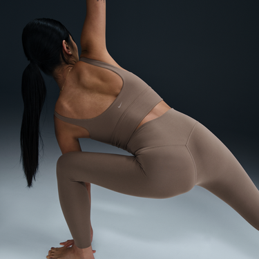 Клинове Nike Nike Zenvy 7/8 High-Waisted Leggings Кафяво | DQ6015-233, 2