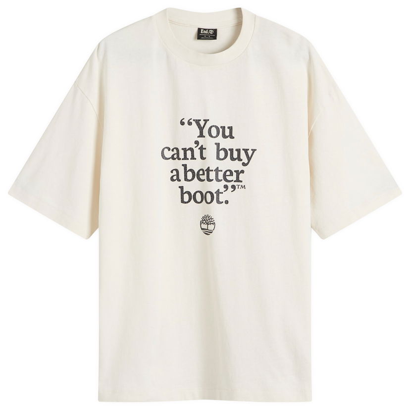 Тениска Timberland Sand Quote Graphic T-Shirt Бяло | A62TU-WHT