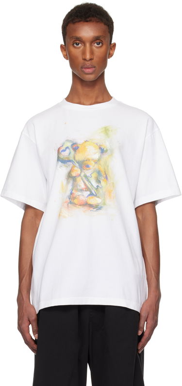 Тениска We11done We11done Graphic Print T-Shirt Бяло | WD-TT3-24-752-U-WH, 0