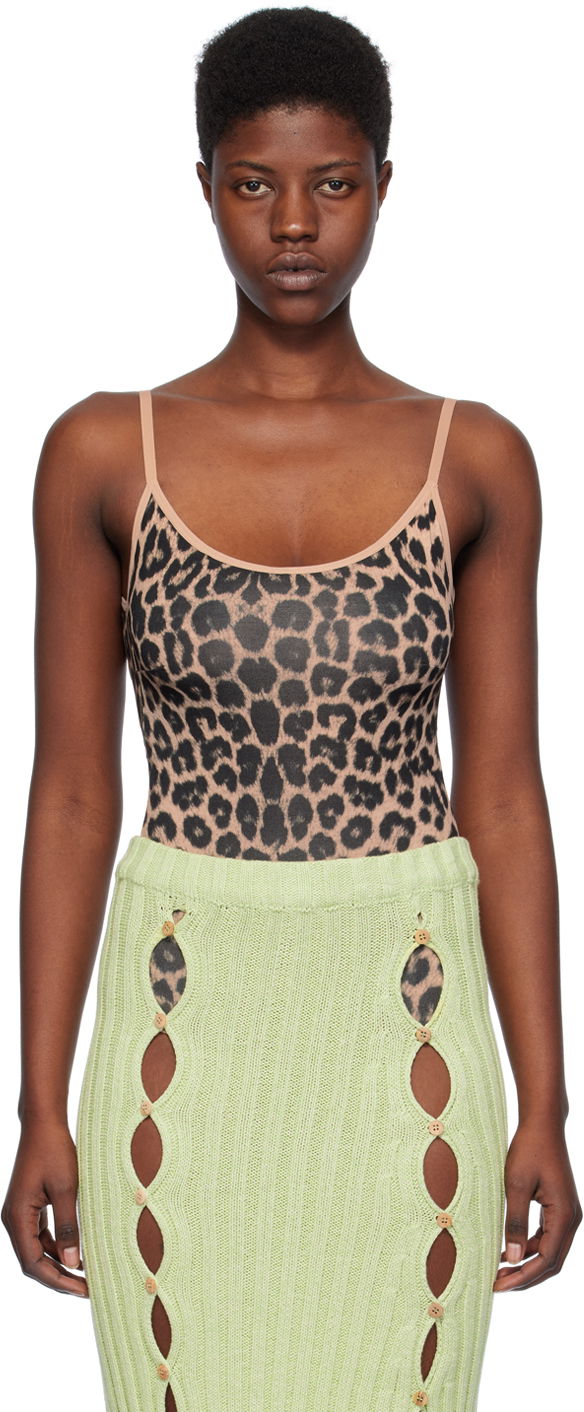 Baserange Emily Leopard Print Bodysuit