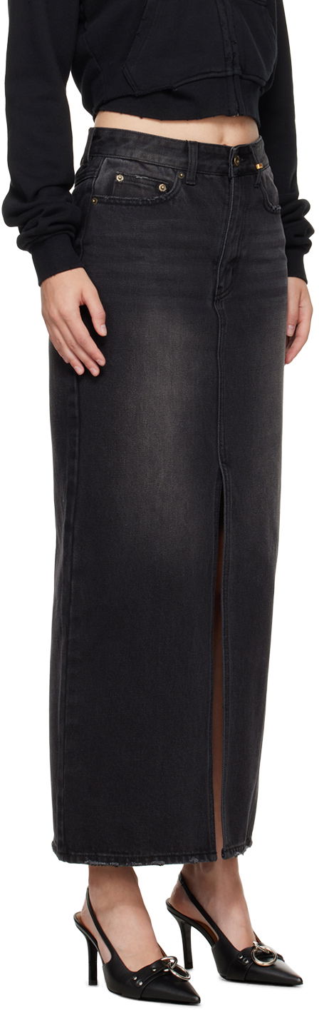 Пола We11done We11done Washed Denim Maxi Skirt Черно | WD-DS2-24-373-W-BK, 1