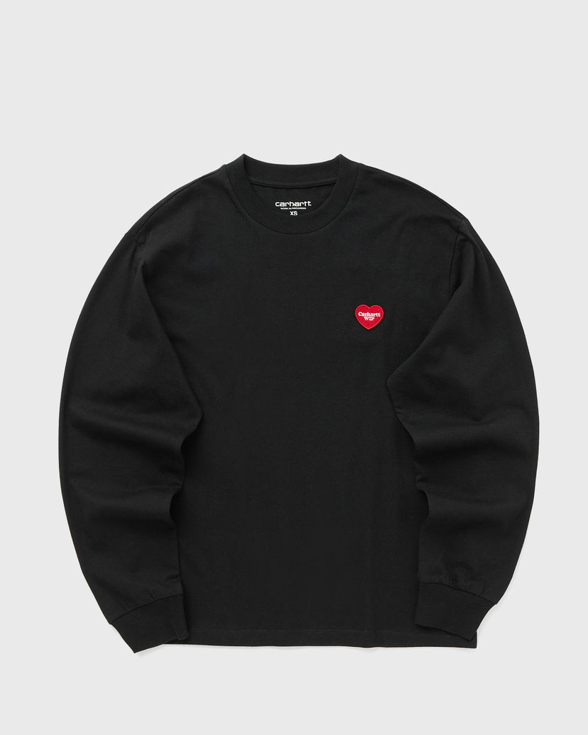 Тениска Carhartt WIP Long Sleeve Heart Patch T-Shirt Черно | I035469-1V2.XX