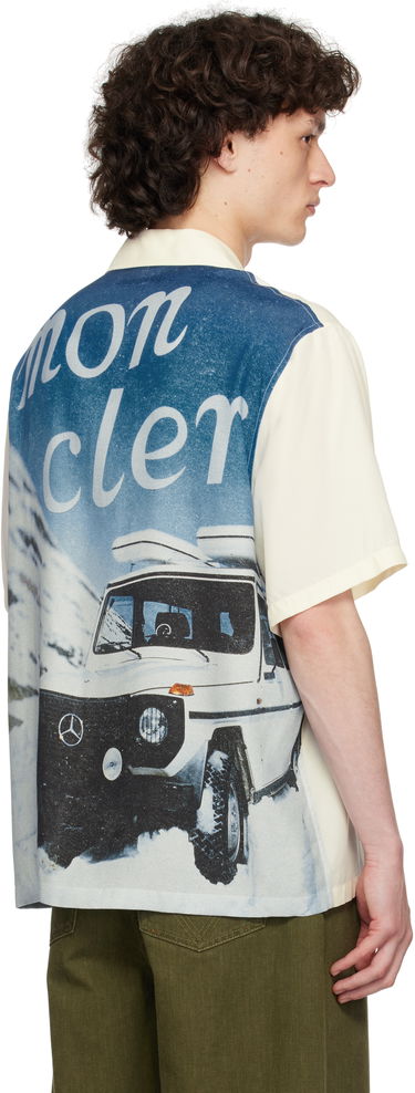 Риза Moncler Moncler Genius Mercedes-Benz by NIGO Satin Shirt Жълто | K14012F00001M5921, 2