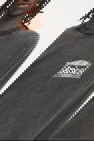 Тениска Aries Aries Aged Ancient Temple Printed Long Sleeve T-Shirt Черно | AR6014103, 5