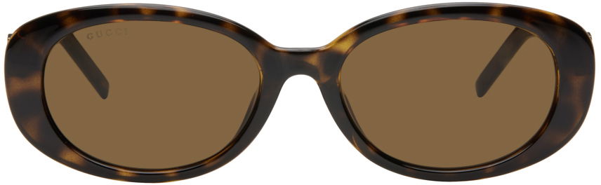 Слънчеви очила Gucci Brown G String Round Oval Sunglasses Бежово | GG1684SA-004, 0