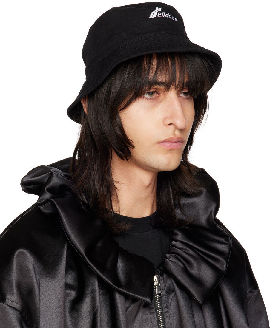 Шапка We11done Embroidered Bucket Hat Черно | WD-AH3-22-426-U-BK, 1