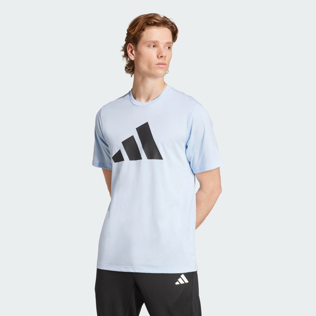 Тениска adidas Performance Train Essentials Feelready Logo Training T-Shirt Синьо | JW7404, 0