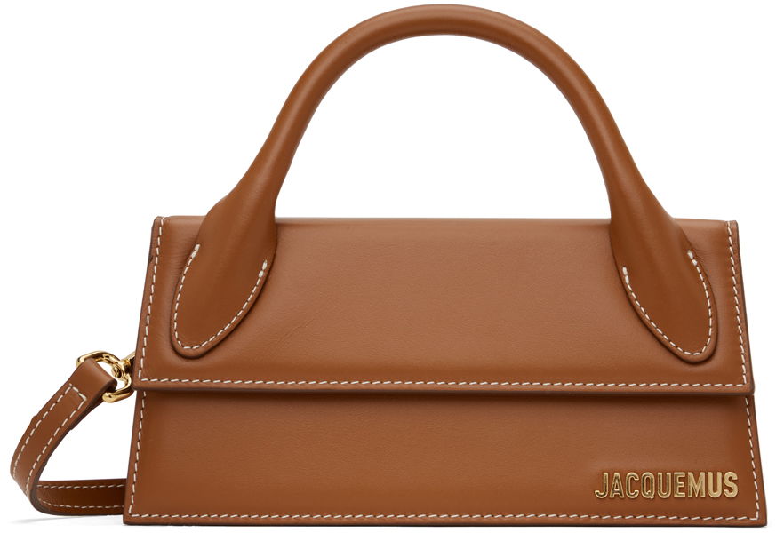 Чанта през рамо Jacquemus Le Papier 'Le Chiquito Long' Clutch Кафяво | 22H213BA004-3072, 0