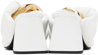 Кецове и обувки JW Anderson JW Anderson Chain Twist Mules Бяло | ANW40090A, 1