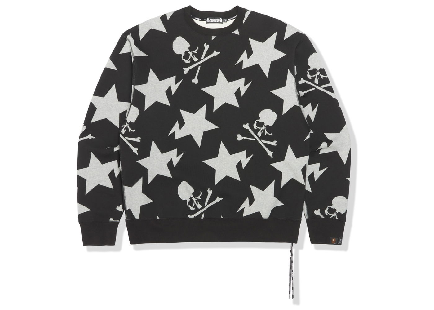 Суитчър BAPE BAPE x Mastermind 11th Anniversary Sta Pattern Relaxed Crewneck Black Черно | MVBSW113905MI, 0
