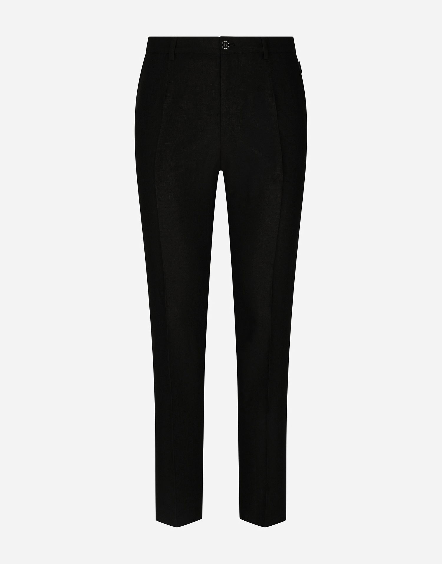 Панталони Dolce & Gabbana Dolce & Gabbana Linen Pants Черно | GY6IETFU4LFN0000, 0