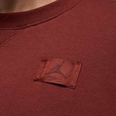 Пуловер Jordan Jordan Flight Fleece Cropped Sweatshirt Червено | FV7152-231, 3