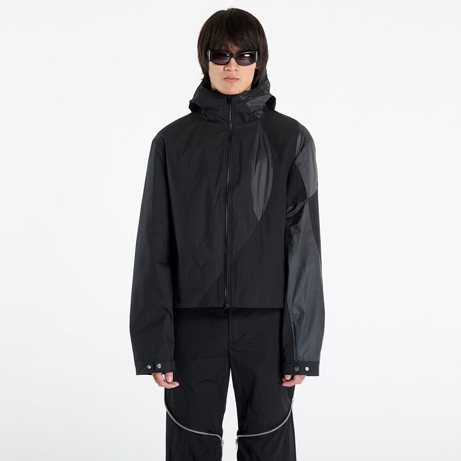 Яке HELIOT EMIL HELIOT EMIL Polarize Hooded Jacket Черно | AW25_M_02_159_BLK01, 0