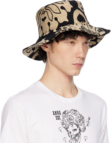 Шапка Anna Sui Anna Sui Beardsley Tapestry Oversized Brim Bucket Hat Бежово | 1125H96, 1