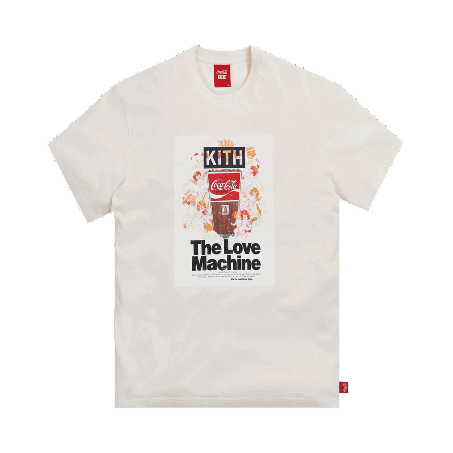 Тениска KITH x Coca-Cola Love Machine Vintage Tee Бяло | KH3875 104, 0