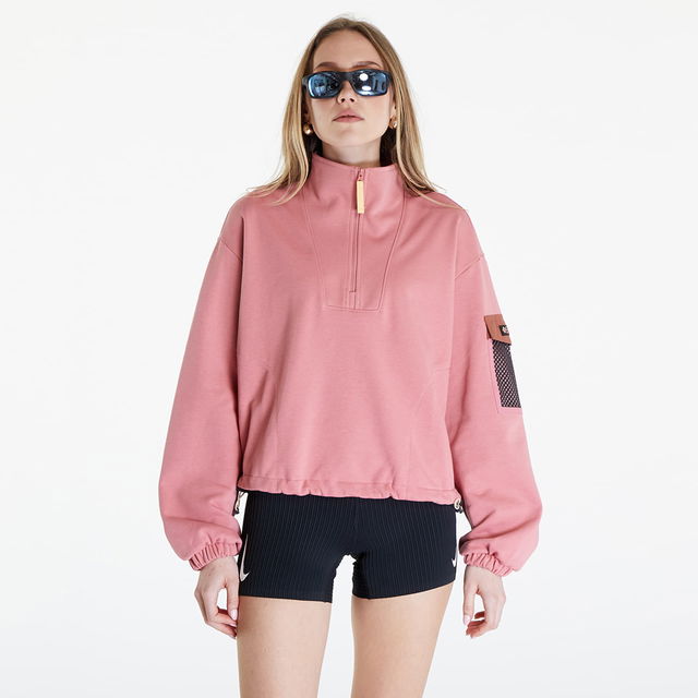 Painted Peak Cropped Sweatshirt Pink Agave/ Auburn