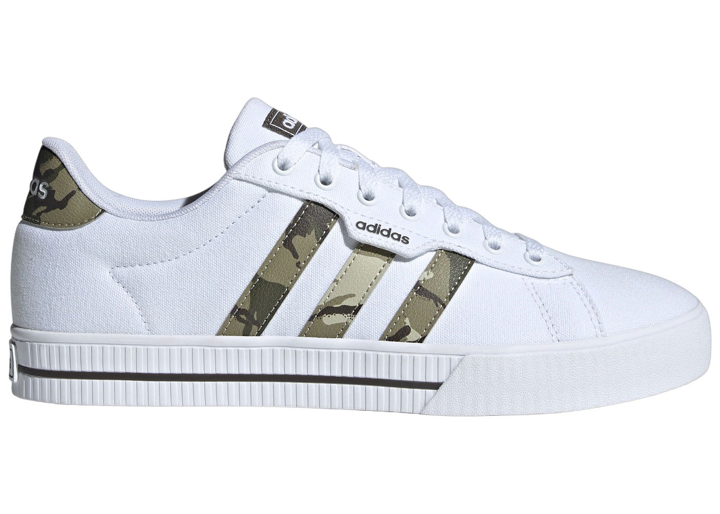 Кецове и обувки adidas Originals Daily 3.0 Cloud White Olive Strata Shadow Olive Бяло | IE7839, 0