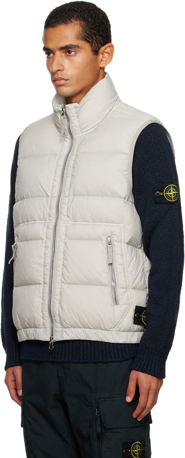 Жилетка Stone Island Loom Woven Chambers Down Vest Бежово | K2S15 G100007 S0028, 3