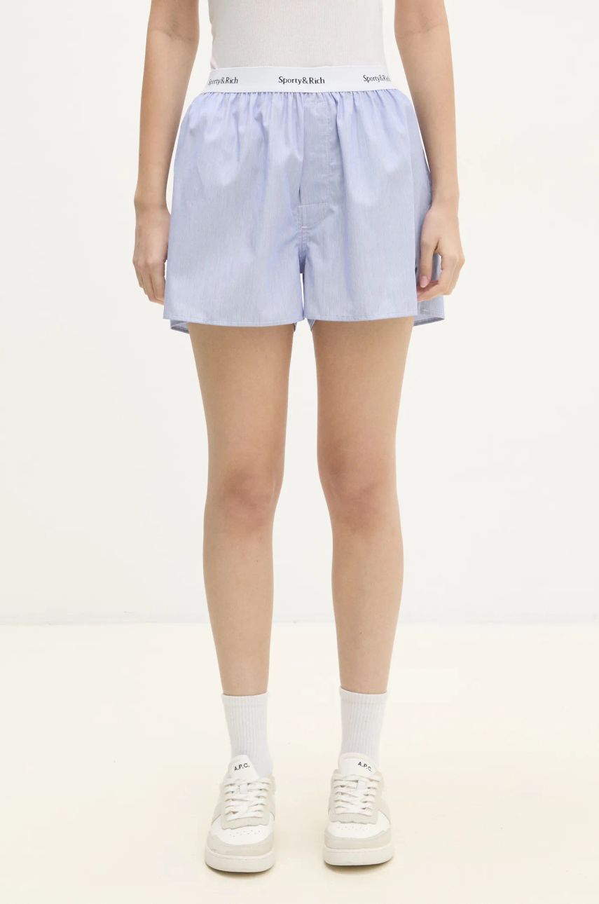 Боксерки Sporty & Rich Yankees Serif High Waist Shorts Синьо | SH004505635ST35, 0