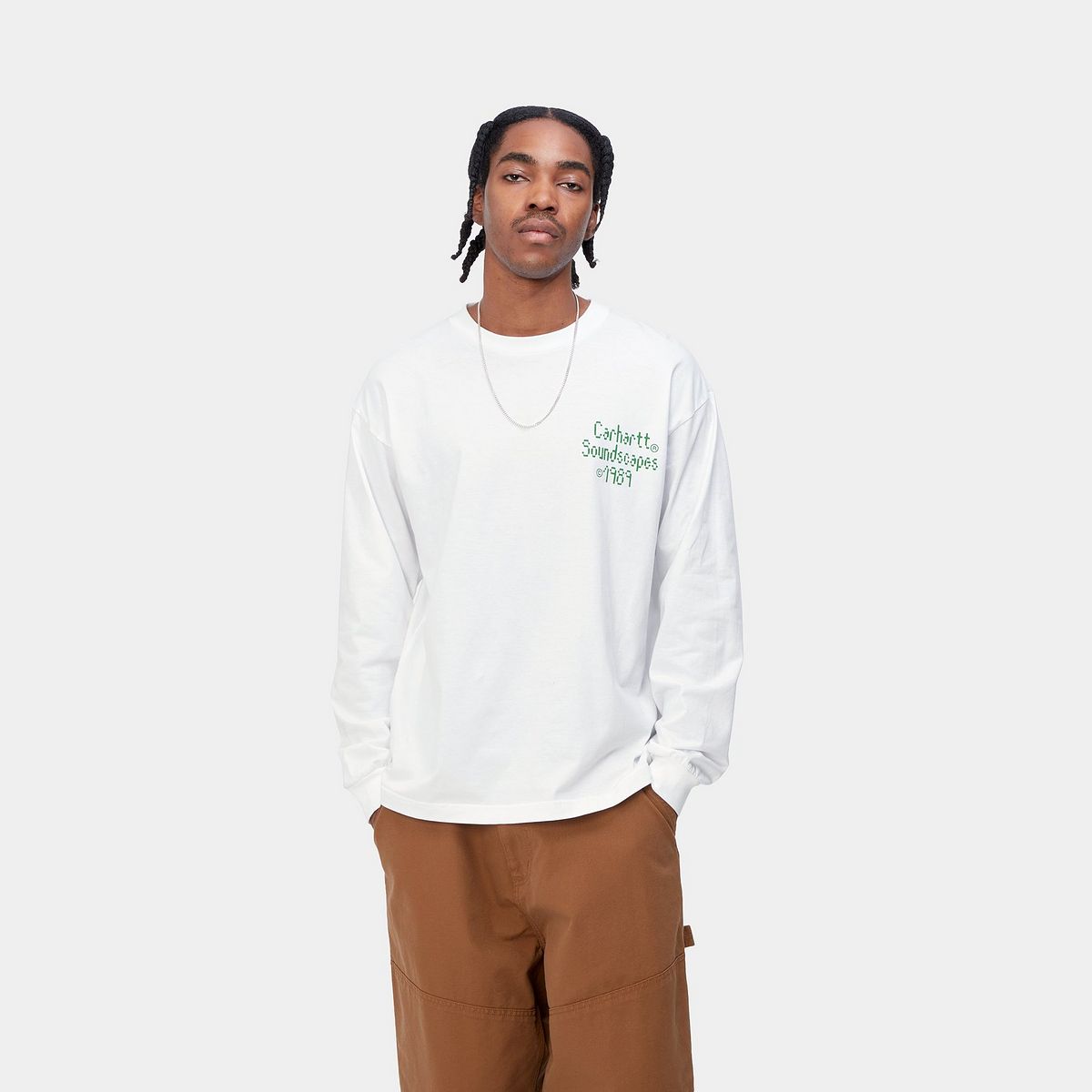 Тениска Carhartt WIP Soundface T-Shirt Бяло | I033247_02_XX, 0