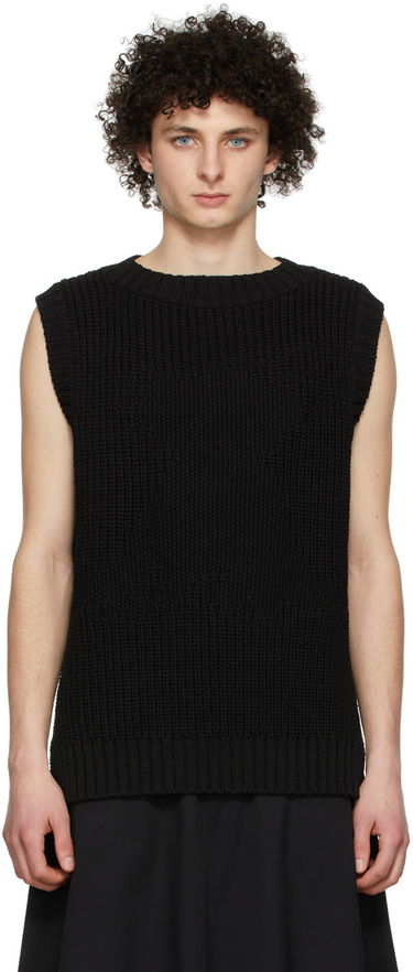 Пуловер We11done We11done Knit Monster Vest Черно | WD-KV1-22-607-U-BK, 0