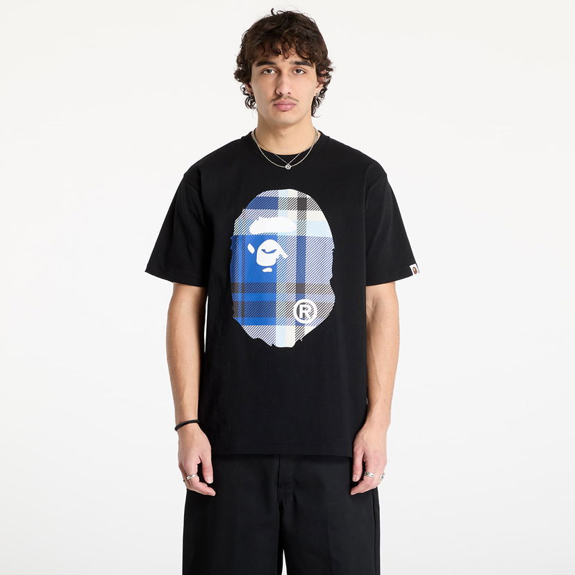 Тениска BAPE Black Short Sleeve T-Shirt with Graphic Print Черно | 001TEK801046M BLK