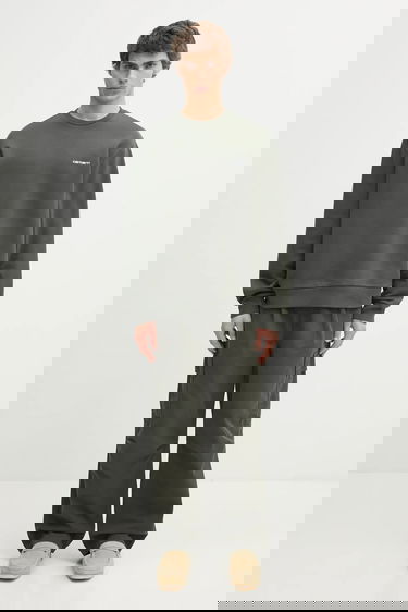 Суитчър Carhartt WIP Cotton Plain Script Embroidery Sweatshirt Зелено | I034496.3CDXX, 4