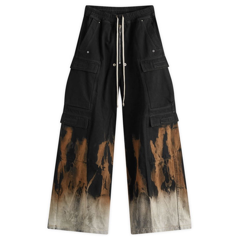 Дънки Rick Owens Printed Baggy Jeans Черно | DS02D2324-0983-BSUN