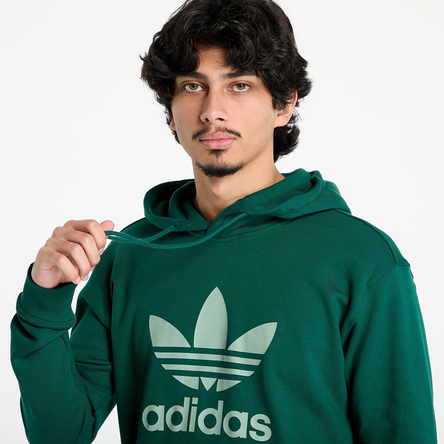 Суитчър adidas Originals Classics Trefoil Hoodie Sweatshirt Зелено | JN7011, 1