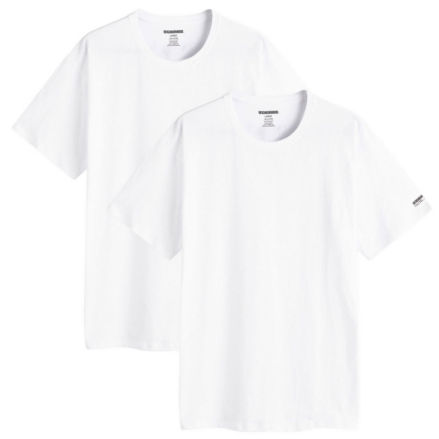 Тениска Neighborhood Classic 2-Pack T-Shirt Бяло | 242QTNH-UWM01-WHT, 0
