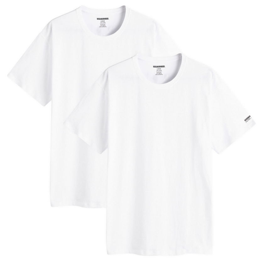 Тениска Neighborhood Classic 2-Pack T-Shirt Бяло | 242QTNH-UWM01-WHT