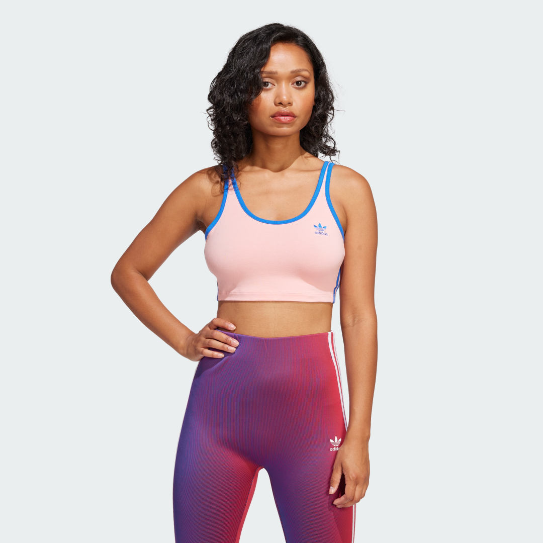 Сутиен adidas Performance 3-Stripes Sports Bra Розово | JP2293, 0