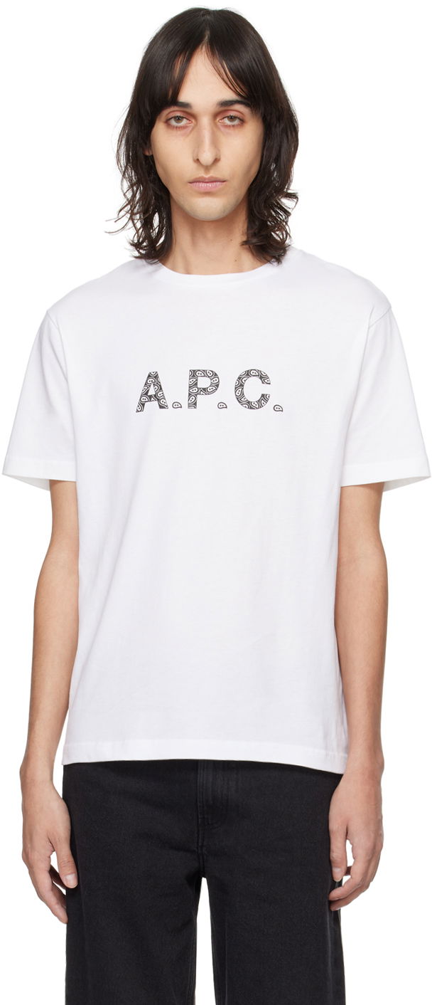 Тениска A.P.C. James T-Shirt Бяло | COEIO-H26347, 0