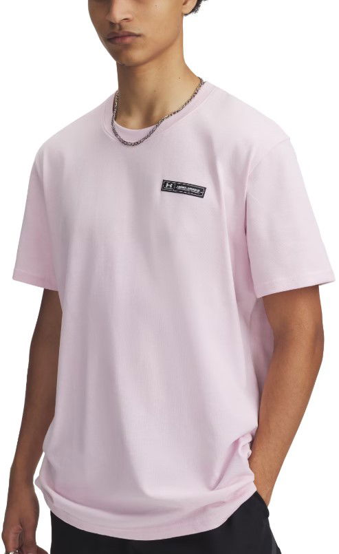 Тениска Under Armour Under Armour HW Armour Label Short Sleeve T-Shirt Розово | 1382831-647