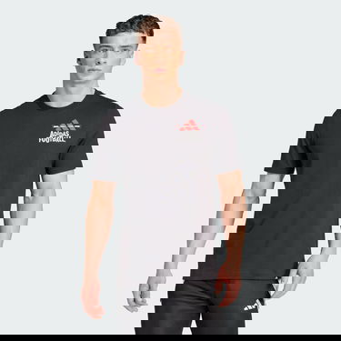 Тениска adidas Performance Football Black Graphic T-Shirt Черно | JD8216, 0