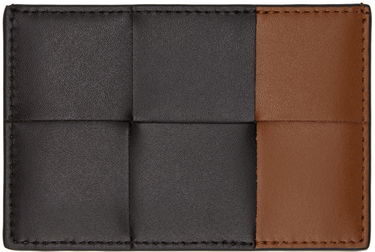 Портфейл Bottega Veneta Cassette Credit Card Holder Кафяво | 748052 V4HD2, 0