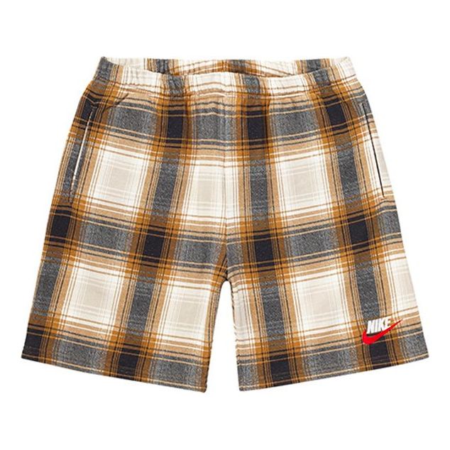 Къси панталони Supreme Plaid Sweatshorts Кафяво | SUP-FW18-538, 0
