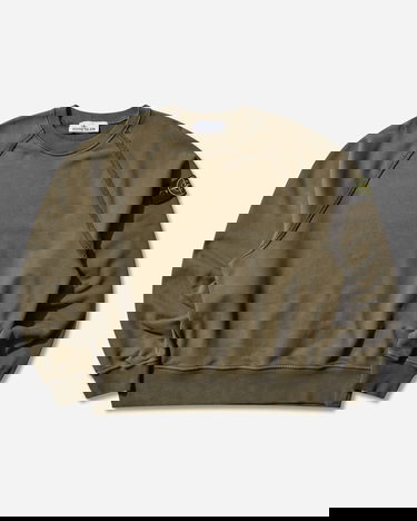 Суитчър Stone Island Garment Dyed Oversized Fit Crewneck Sweatshirt Зелено | K2S15-6100022-S0A20 V0054, 1