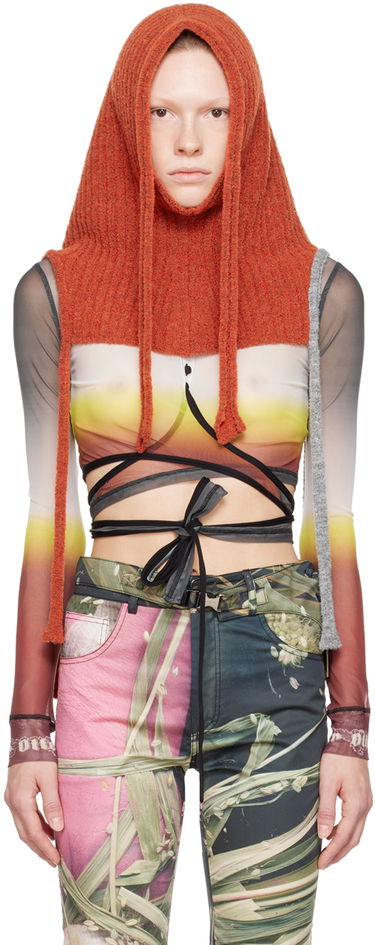 Шапка Ottolinger Ottolinger Knit Hood Оранжево
 | 702902, 0