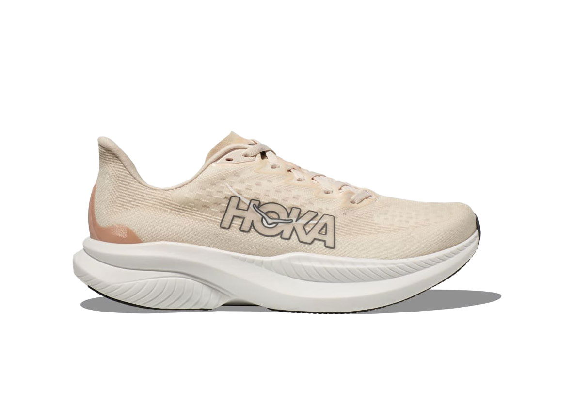 Кецове и обувки Hoka One One Mach 6 Eggnog Vanilla (Women's) Бежово | 1147810-EGV, 0