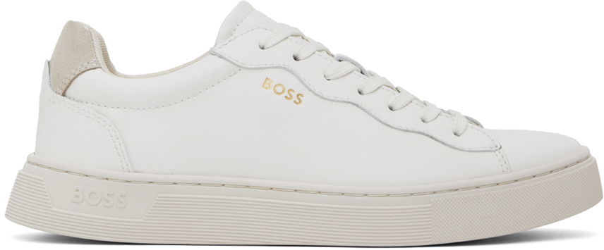 Кецове и обувки BOSS Logo Sneakers Бяло | 50522937, 0