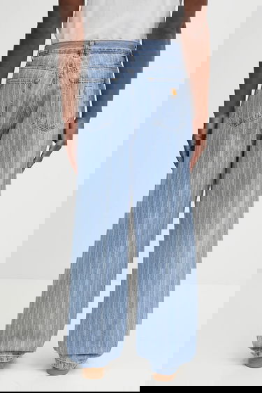 Дънки Carhartt WIP Rylan Wide Leg Striped Jeans Синьо | I035562.32H12, 2