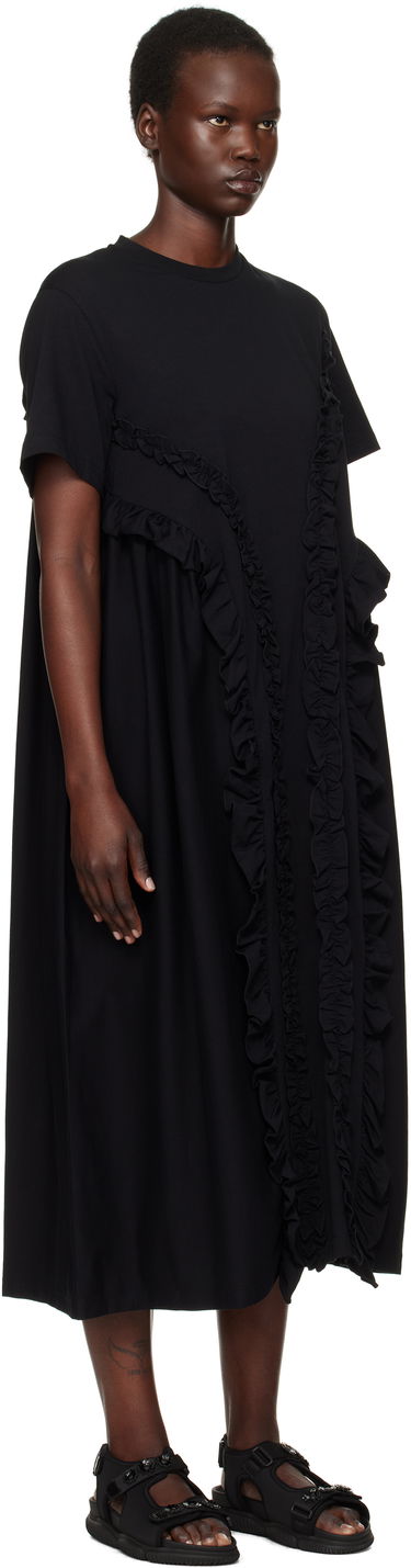 Pокля Cecilie Bahnsen Cecilie Bahnsen Alaine Ruffle Midi Dress Черно | 4.24RTW10001 ALAINE DRESS, 1