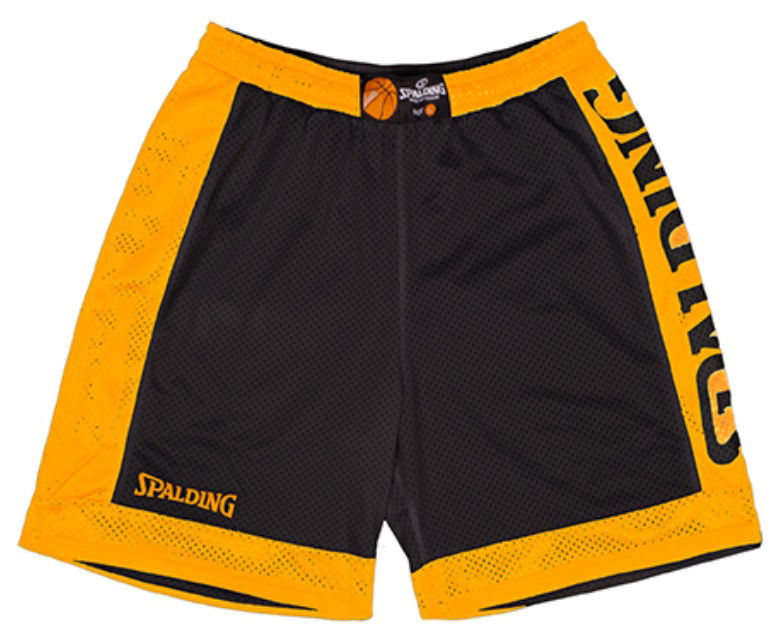 Къси панталони Spalding Spalding Reversible Shorts Жълто | 40221208-mangosorbblack, 1